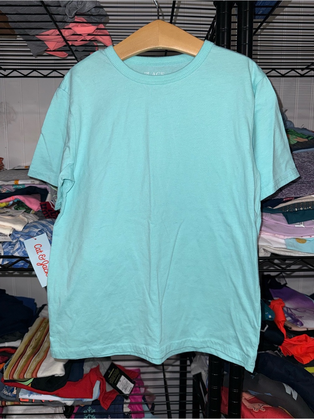 The Children’s Place Girls Size M 7 8 Medium Short Sleeve Light Blue Shirt